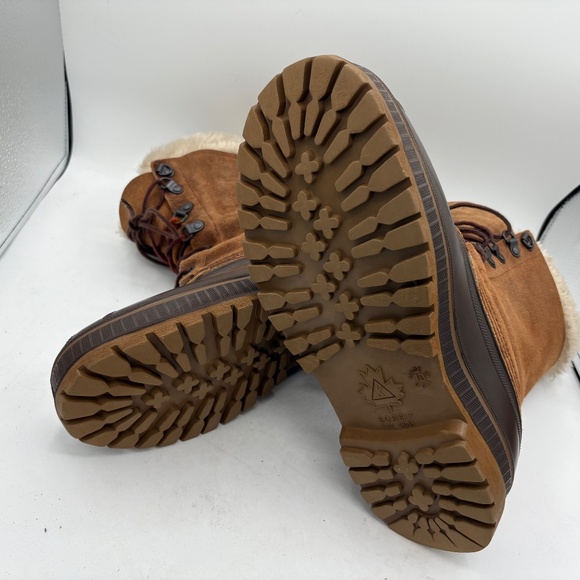 Sorel Kaufman Crusader Boots US 10 Brown Leather Steel Shank Wool Lined Snow - Picture 14 of 15